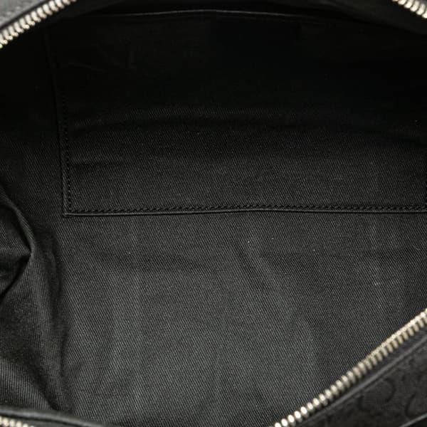 Pre-owned Celine C Macadam Canvas Handbag Black