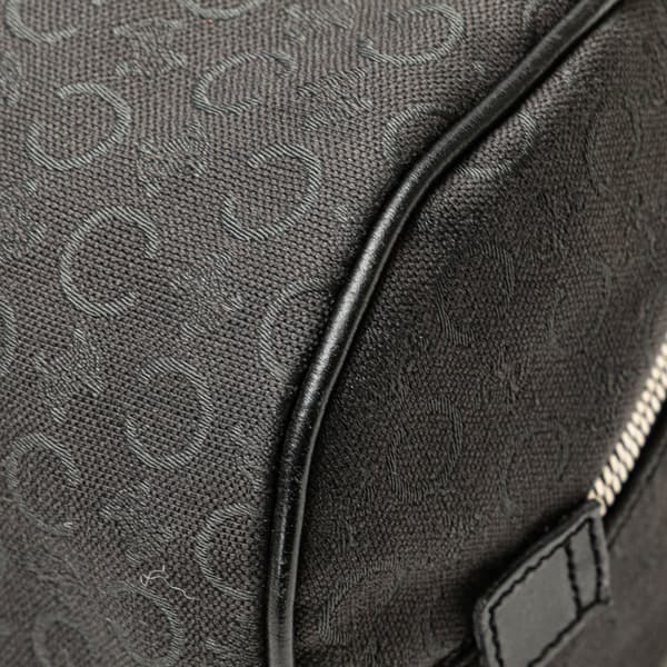 Pre-owned Celine C Macadam Canvas Handbag Black
