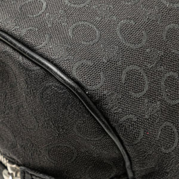 Pre-owned Celine C Macadam Canvas Handbag Black