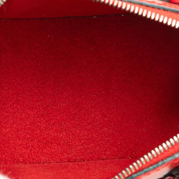 Pre-owned Louis Vuitton Epi Nano Alma Red