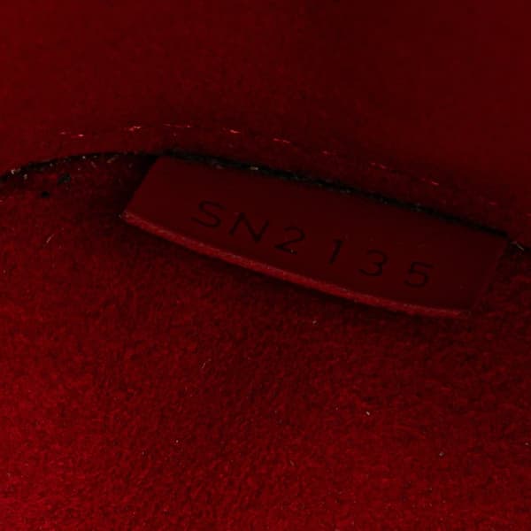 Pre-owned Louis Vuitton Epi Nano Alma Red