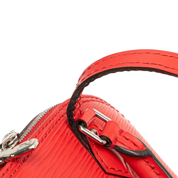 Pre-owned Louis Vuitton Epi Nano Alma Red