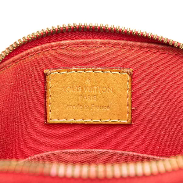 Pre-owned Louis Vuitton Monogram Vernis Alma BB Red