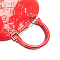 Miniatyrbild 9 av 10: Pre-owned Louis Vuitton Monogram Vernis Alma BB Red
