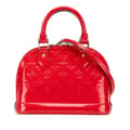 Miniatyrbild 1 av 10: Pre-owned Louis Vuitton Monogram Vernis Alma BB Red