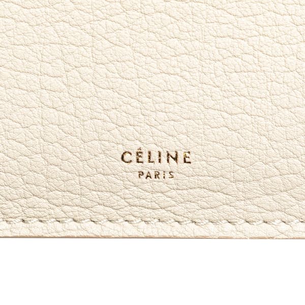 Pre-owned Celine Small Grained Calfskin Tie Knot Handbag White