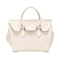 Miniatyrbilde 1 av 10: Pre-owned Celine Small Grained Calfskin Tie Knot Handbag White
