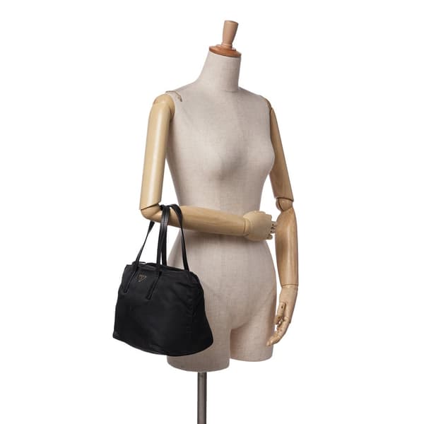 Pre-owned Prada Tessuto Handbag Black