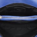 Miniatyrbild 4 av 10: Pre-owned Saint Laurent Medium Monogram Chevron Sheepskin College Bag Blue