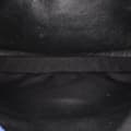 Miniatyrbild 5 av 10: Pre-owned Saint Laurent Medium Monogram Chevron Sheepskin College Bag Blue