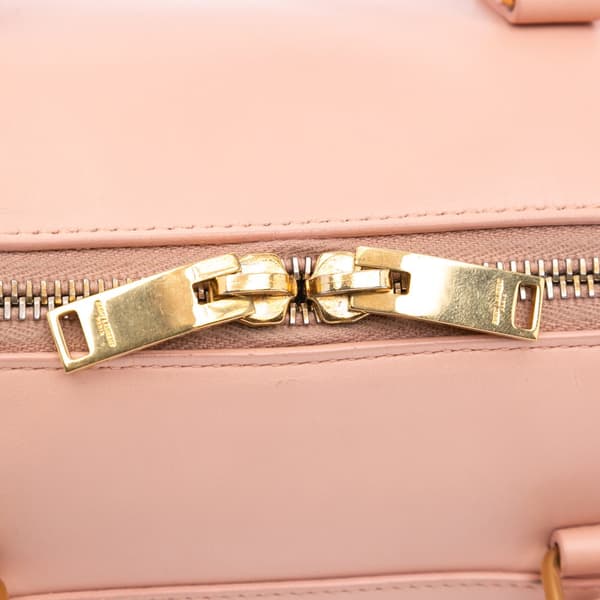 Pre-owned Saint Laurent Baby Leather Classic Duffle Satchel Pink