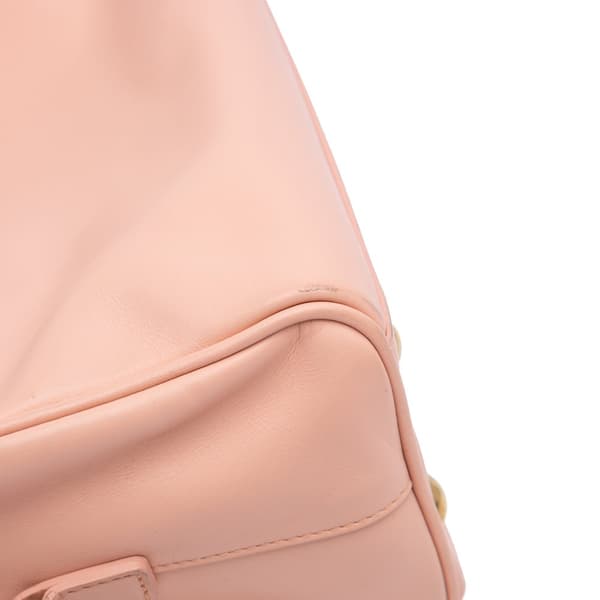 Pre-owned Saint Laurent Baby Leather Classic Duffle Satchel Pink