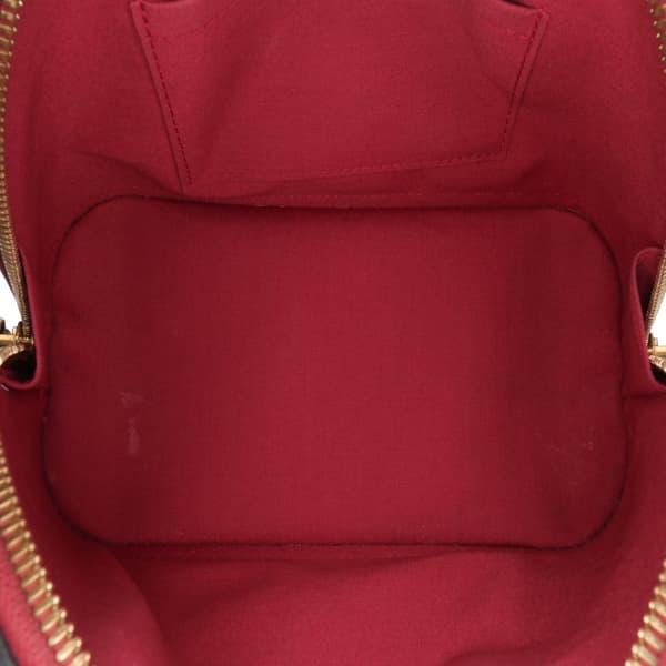 Pre-owned Louis Vuitton Monogram Vernis Alma BB Red