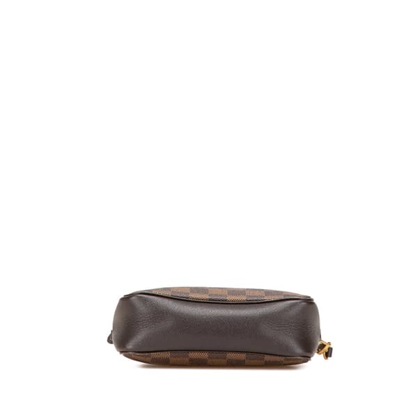 Pre-owned Louis Vuitton Damier Ebene Trousse Pochette Brown