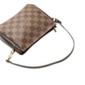 Miniatyrbild 10 av 10: Pre-owned Louis Vuitton Damier Ebene Trousse Pochette Brown