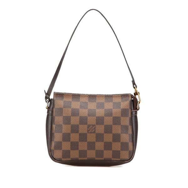 Pre-owned Louis Vuitton Damier Ebene Trousse Pochette Brown