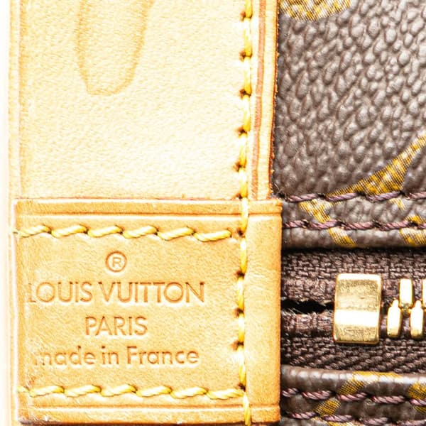 Pre-owned Louis Vuitton Monogram Alma PM Brown