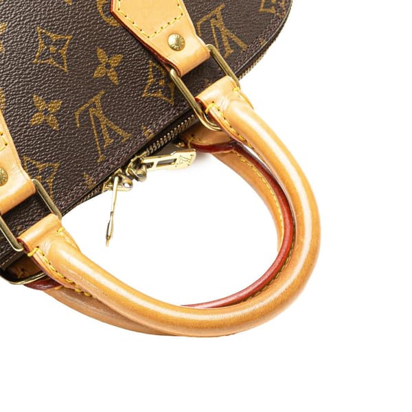 Pre-owned Louis Vuitton Monogram Alma PM Brown