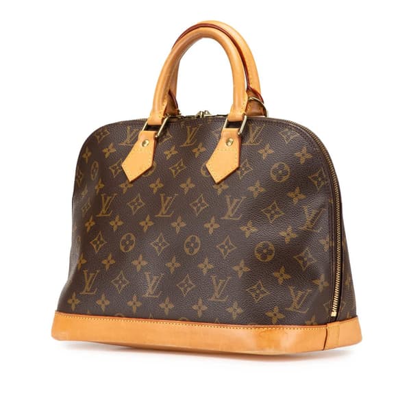 Pre-owned Louis Vuitton Monogram Alma PM Brown