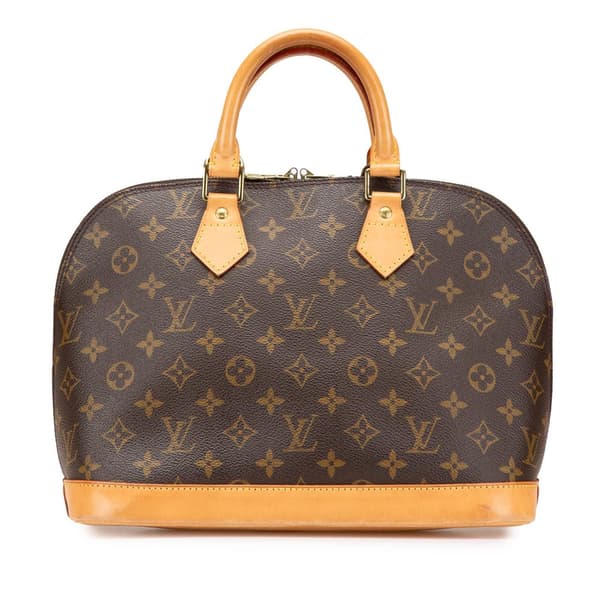 Pre-owned Louis Vuitton Monogram Alma PM Brown