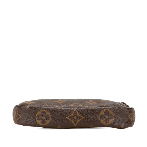 Pre-owned Louis Vuitton Monogram Mini Pochette Accessoires Brown