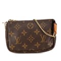 Miniatyrbild 1 av 10: Pre-owned Louis Vuitton Monogram Mini Pochette Accessoires Brown