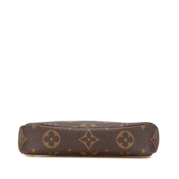 Pre-owned Louis Vuitton Monogram Mini Pochette Accessoires Brown