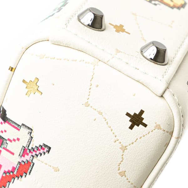 Pre-owned Dior Micro Calfskin Pixel Zodiac Lady Dior White
