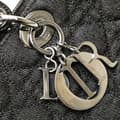 Miniatyrbillede 7 af 10: Pre-owned Dior Large Denim Cannage Lady Dior Black