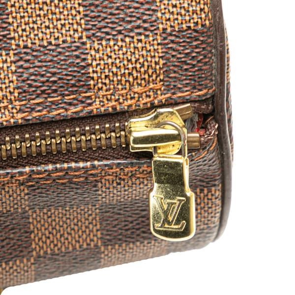 Pre-owned Louis Vuitton Damier Ebene Papillon 26 Brown