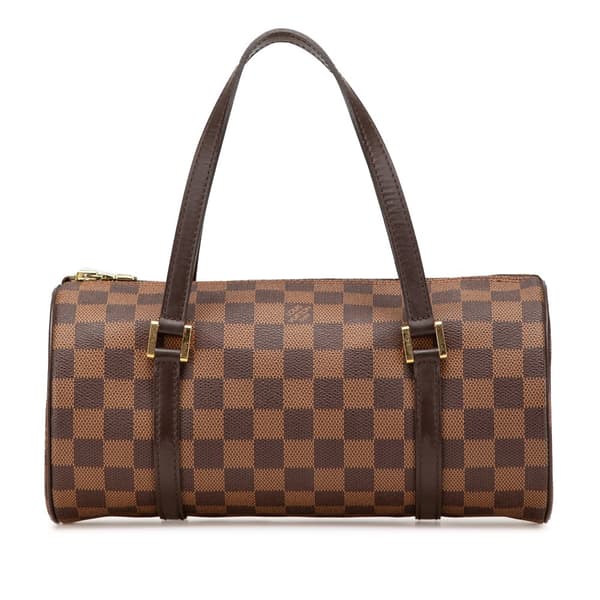 Pre-owned Louis Vuitton Damier Ebene Papillon 26 Brown
