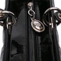 Miniatyrbild 6 av 10: Pre-owned Dior Large Patent Cannage Lady Dior Black