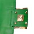 Miniatyrbillede 6 af 10: Pre-owned Fendi Mini Zucca Embossed Leather Baguette Satchel Green