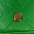 Miniatyrbillede 7 af 10: Pre-owned Fendi Mini Zucca Embossed Leather Baguette Satchel Green