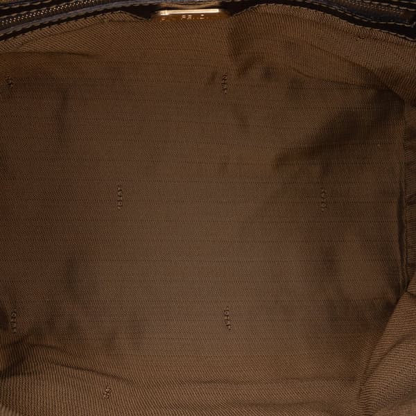 Pre-owned Fendi Zucca Canvas Satchel Brown