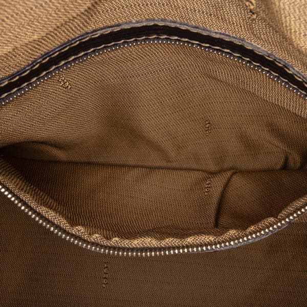 Pre-owned Fendi Zucca Canvas Satchel Brown