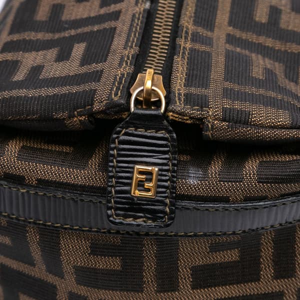 Pre-owned Fendi Zucca Canvas Satchel Brown