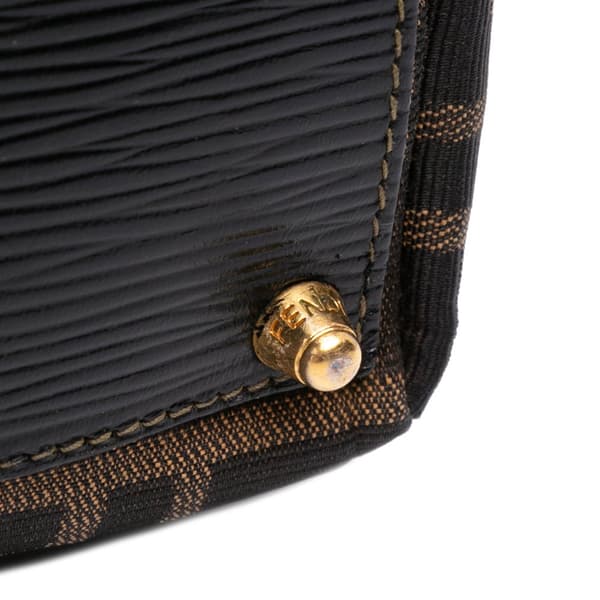 Pre-owned Fendi Zucca Canvas Satchel Brown