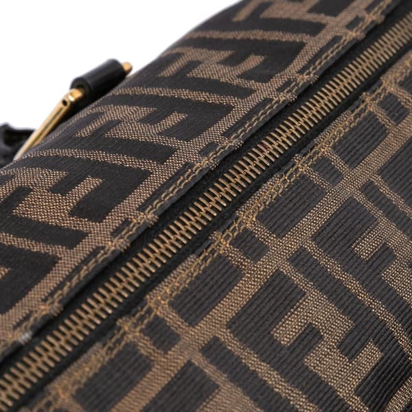 Pre-owned Fendi Zucca Canvas Satchel Brown