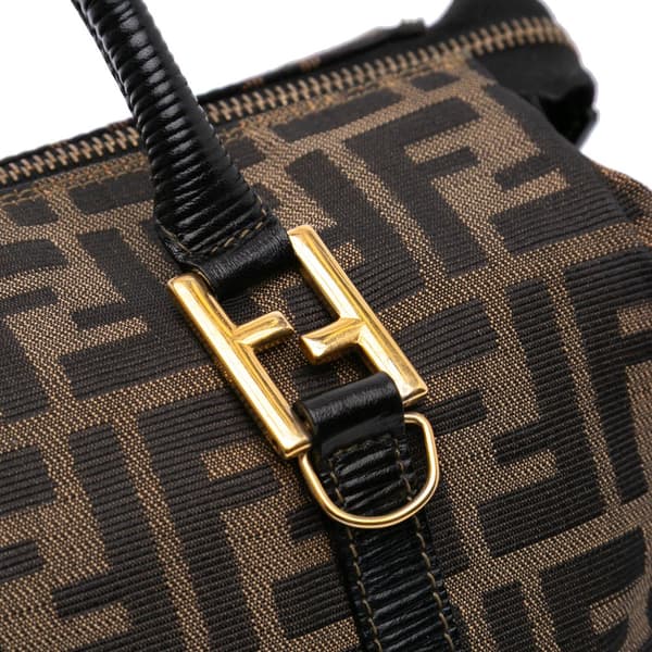 Pre-owned Fendi Zucca Canvas Satchel Brown