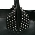 Miniatyrbilde 8 av 10: Pre-owned Christian Louboutin Leather Studded Eloise Top Handle Bag Black