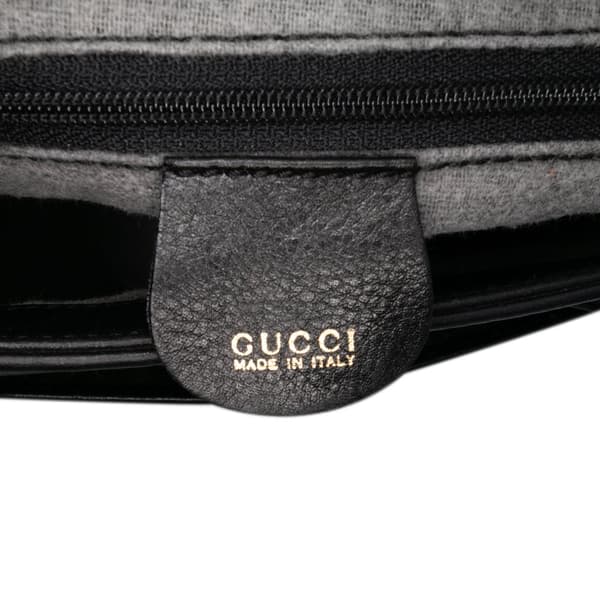 Pre-owned Gucci Small Leather Bamboo Satchel Black