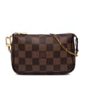 Miniatyrbild 1 av 10: Pre-owned Louis Vuitton Damier Ebene Mini Pochette Accessoires Brown