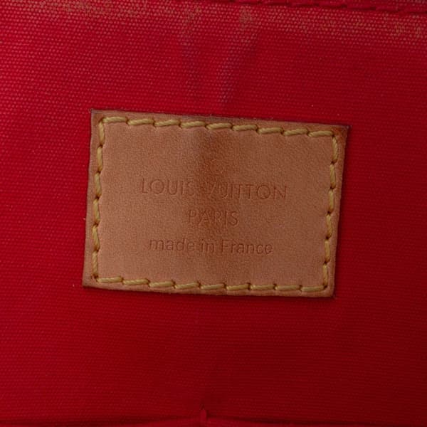 Pre-owned Louis Vuitton Monogram Vernis Alma PM Red