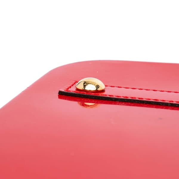 Pre-owned Louis Vuitton Monogram Vernis Alma PM Red