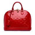 Miniatyrbild 1 av 10: Pre-owned Louis Vuitton Monogram Vernis Alma PM Red