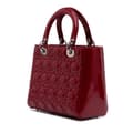 Pikkukuva 2 / 10: Pre-owned Dior Medium Patent Cannage Lady Dior Red