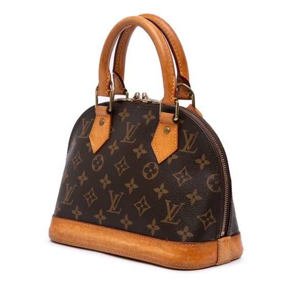 Pre-owned Louis Vuitton Monogram Alma BB Brown
