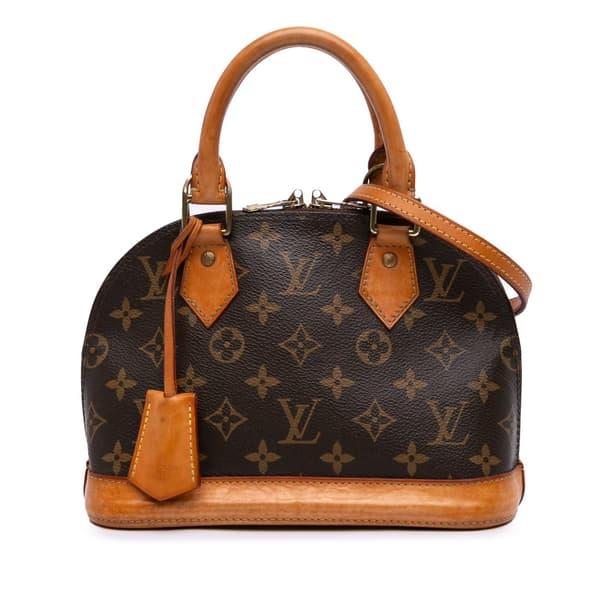 Pre-owned Louis Vuitton Monogram Alma BB Brown