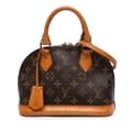 Miniatyrbillede 1 af 10: Pre-owned Louis Vuitton Monogram Alma BB Brown
